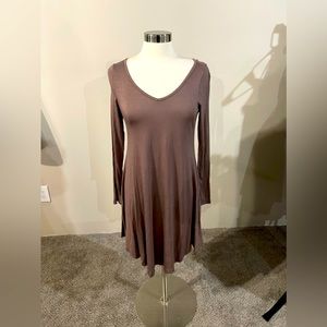 Medium, sand colored, casual dress